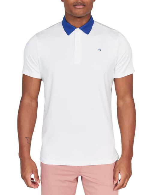 Redvanly Darby Contrast Collar Performance Golf Polo in at Small