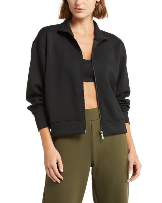 Zella Luxe Scuba Stand Collar Jacket in at X-Small
