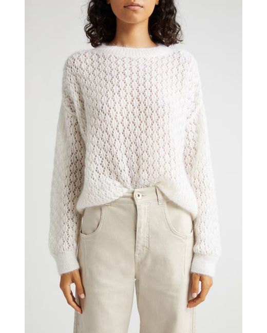 Eleventy Open Stitch Mohair Silk Sweater in at X-Small