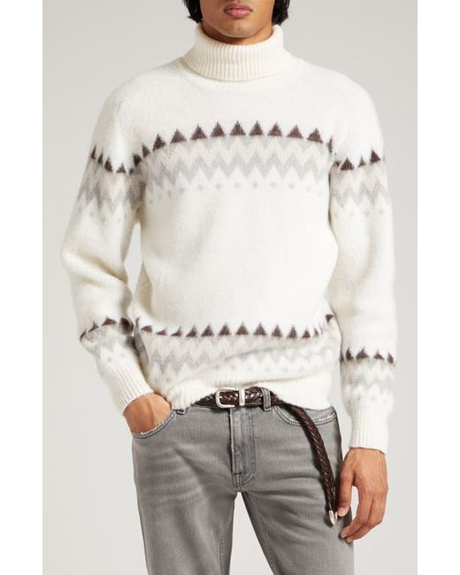 Eleventy Chevron Stripe Jacquard Sweater in at Medium