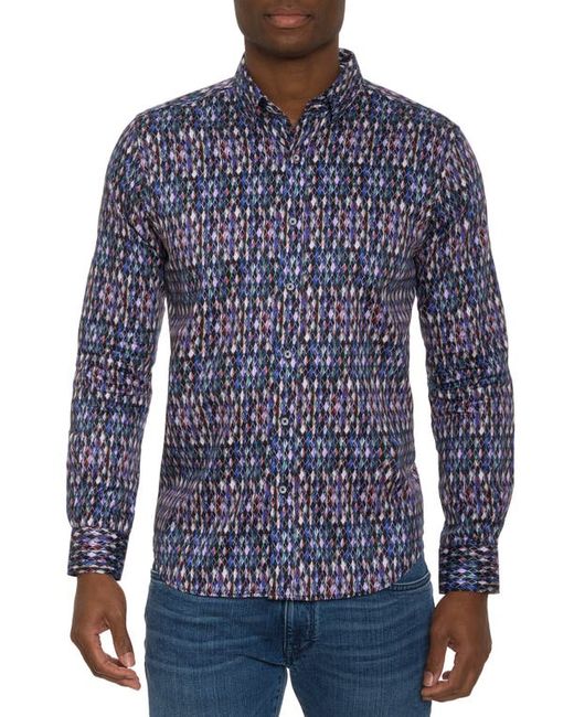Robert Graham Andoulini Sateen Button-Up Shirt in at Small