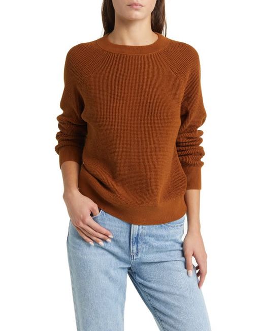 Treasure & Bond Thermal Knit Cotton Sweater in at Xx-Small