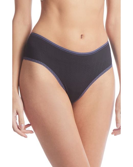Hanky Panky Movecalm High Waist Thong in Granite at X-Small