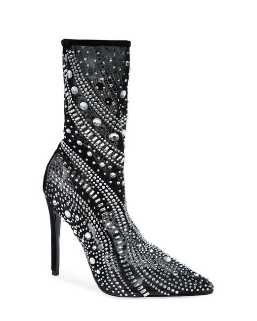 Azalea Wang Opry Pointed Toe Embellished Bootie in at 6