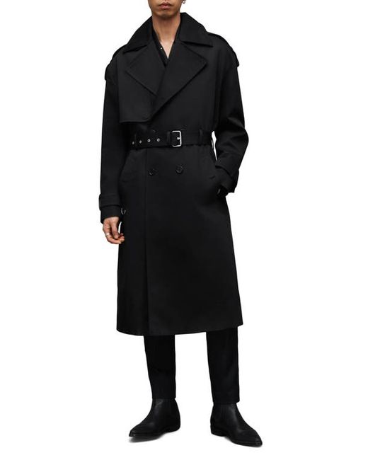 AllSaints Spencer Belted Trench Coat in at X-Small