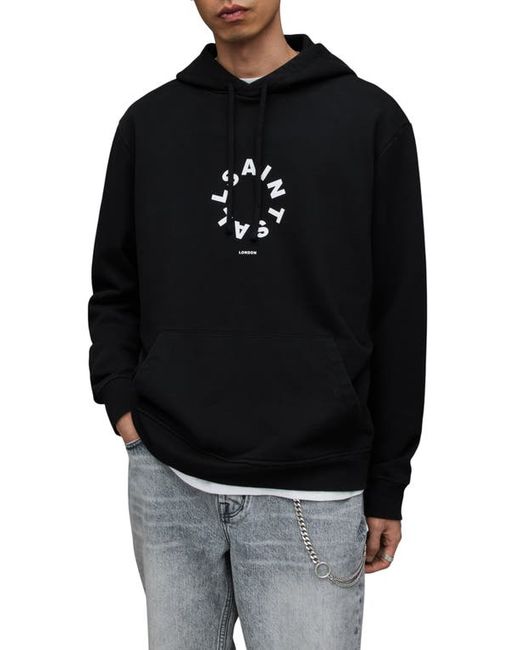 AllSaints Tierra Pullover Graphic Hoodie in at X-Small