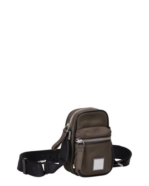 Boss Small Lennon North/South Recycled Polyester Sling Bag in at