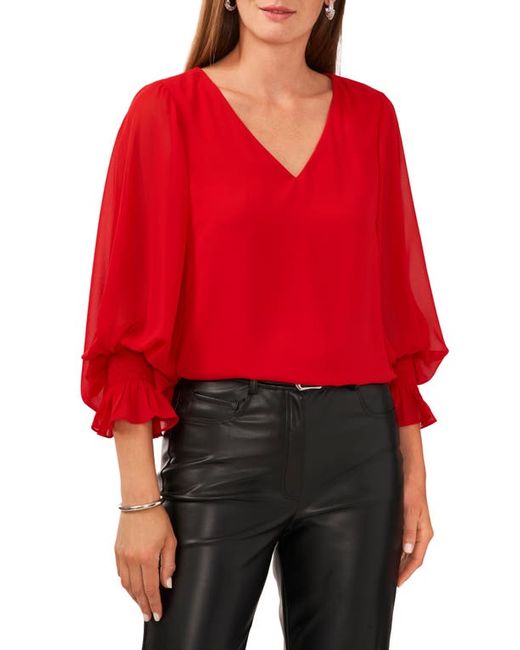 Vince Camuto Blouson Sleeve Top in at Xx-Small