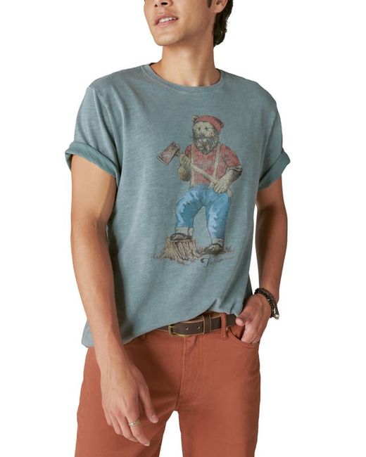 Lucky Brand Lumbear Jack Graphic T-Shirt in at Small