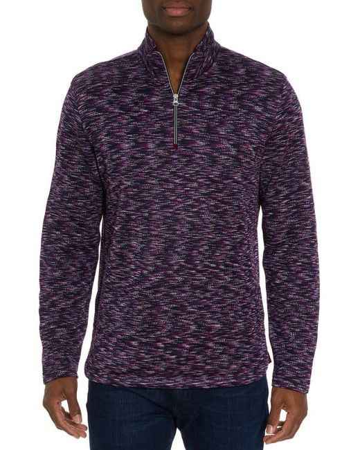 Robert Graham Waterford Space Dye Quarter Zip Pullover in at Small