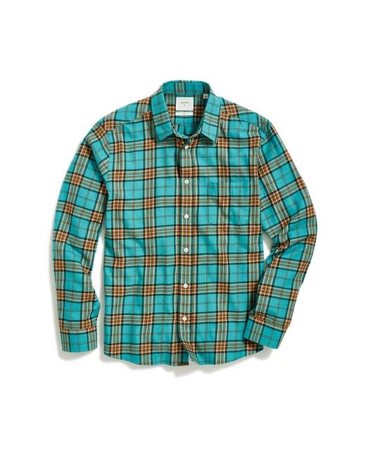 Billy Reid Tuscumbia Standard Fit Plaid Button-Up Shirt in Slate/Multi at Small