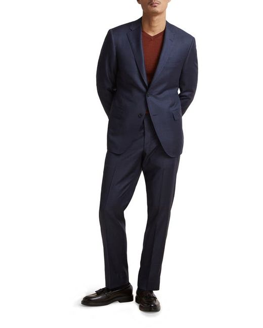 Samuelsohn Contemporary Fit Skarkskin Wool Suit in at 42 Regular