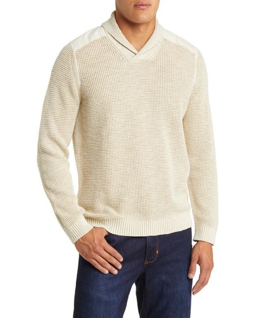 Tommy Bahama Tidemark Shawl Collar Cotton Sweater in at Medium