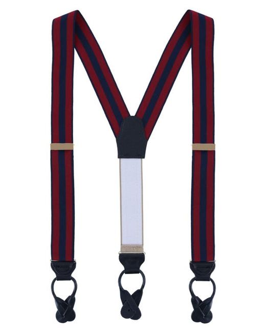 Trafalgar Balint Stripe Grosgrain Suspenders in at