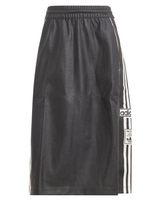 Adidas Originals Adibreak Faux Leather Pull-On Skirt in at