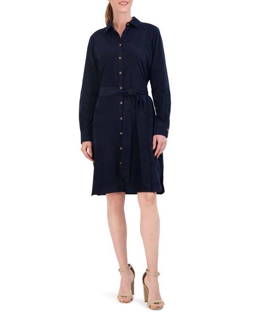 Foxcroft Rocca Long Sleeve Corduroy Shirtdress in at X-Small