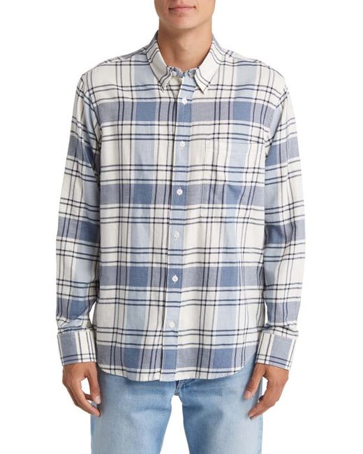 Nn07 Cohen 5972 Plaid Cotton Flannel Button-Up Shirt in at Xx-Large