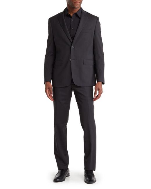 JB Britches Sartorial Two Button Notch Lapel Wool Blend Suit in at