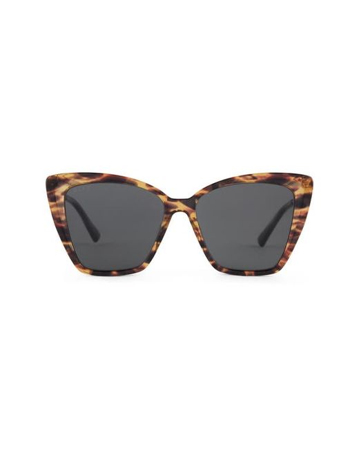 Diff Becky II 57mm Polarized Cat Eye Sunglasses in at