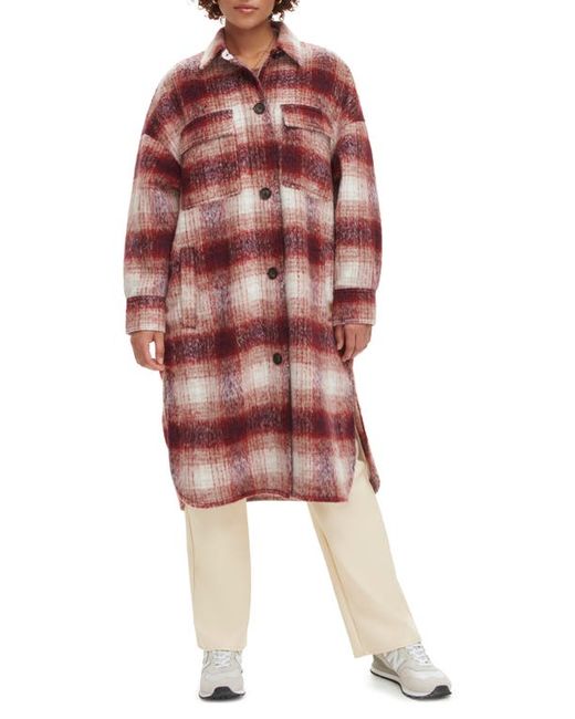 Levi's Plaid Longline Coat in at X-Small