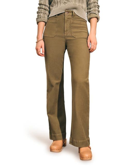 Faherty Stretch Terry Wide Leg Pants in at 24