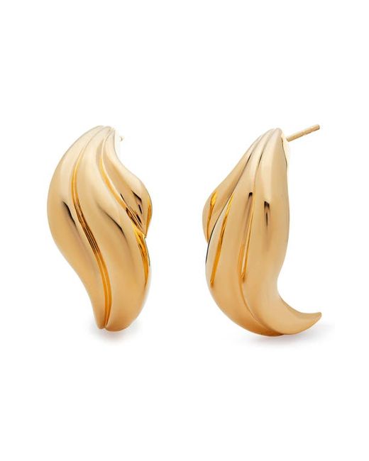 Monica Vinader Bold Swirl Stud Earrings in at