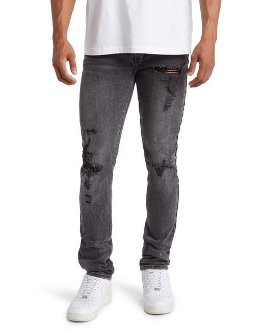 Ksubi Van Winkle Angst Trashed Ripped Stretch Skinny Jeans in at 30 X R