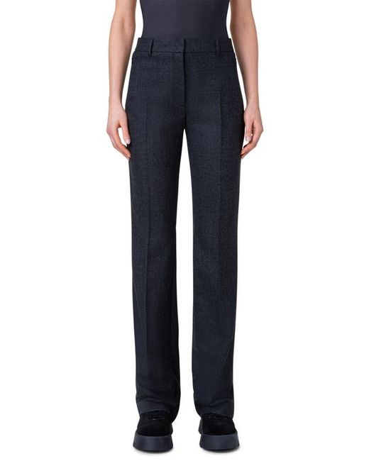 Akris Marilyn Wool Stretch Flannel Pants in at 6
