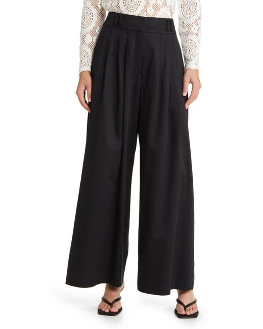 Other Stories High Waist Pleat Front Wide Leg Trousers in at 0