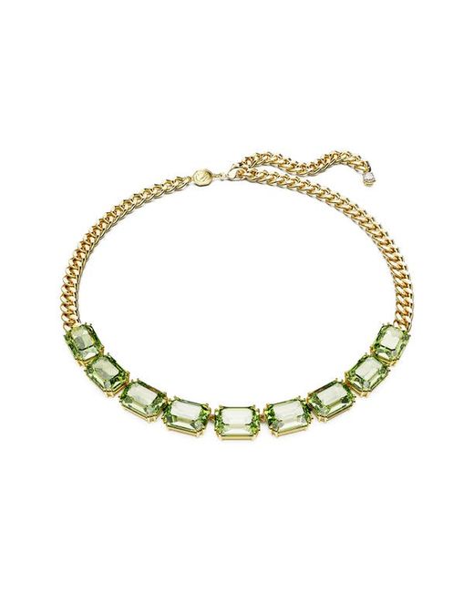 Swarovski Millenia Octagon Crystal Frontal Necklace in at