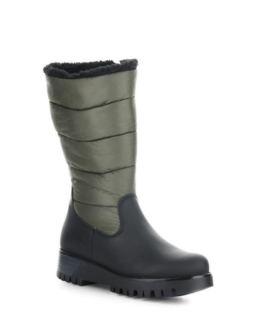 Bos. & Co. Bos. Co. Gracen Prima Waterproof Winter Boot in Black/Olive Bard/Piumino at 5.5Us