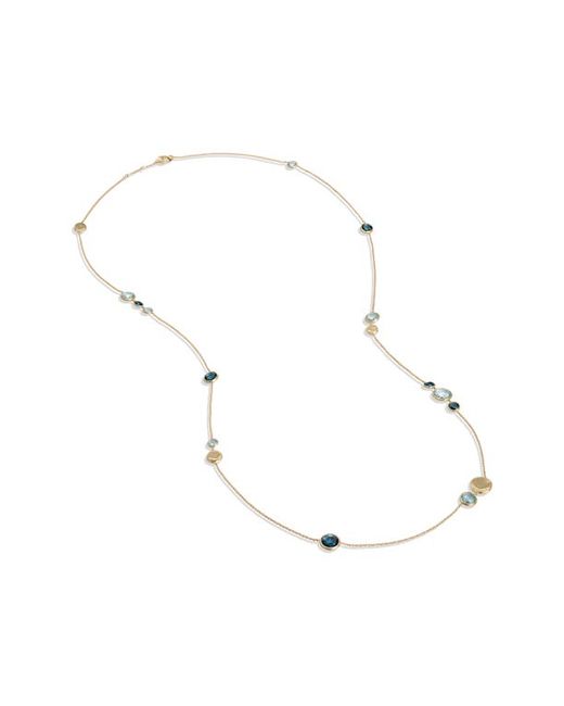 Marco Bicego Jaipur Collection Mixed Blue Topaz Necklace in at