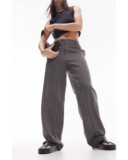 TopShop Slouch Stripe Pants in at