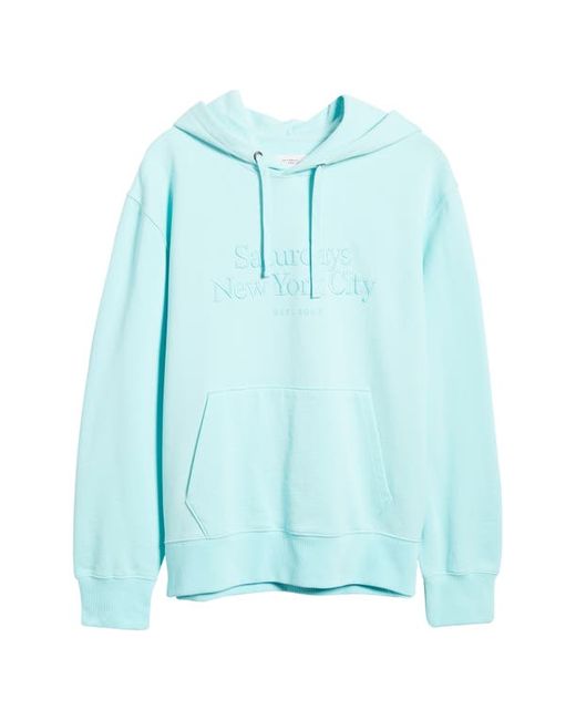Saturdays NYC Ditch Miller Standard Logo Embroidered Hoodie in at Small