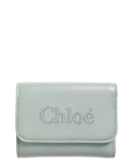 Chloé Small Sense Leather Trifold Wallet in at