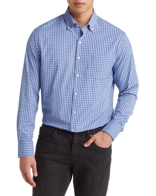 Peter Millar Ashbury Classic Fit Tattersall Plaid Performance Button-Down Shirt in at Small