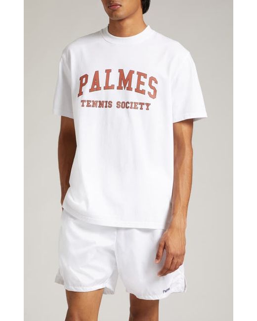 Palmes Ivan Organic Cotton Logo Graphic T-Shirt in at