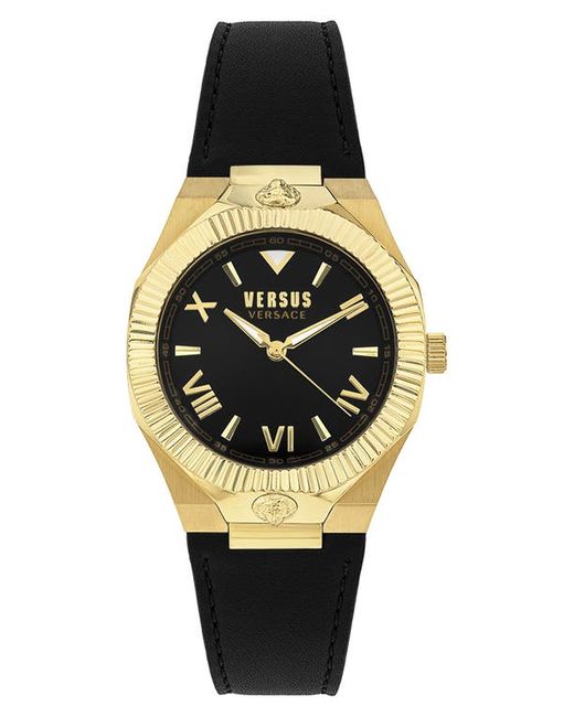 Versus Echo Park Leather Strap Watch 36mm in at
