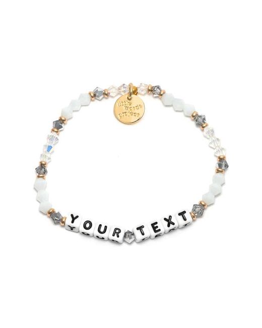 Little Words Project Empire Custom Beaded Stretch Bracelet in at
