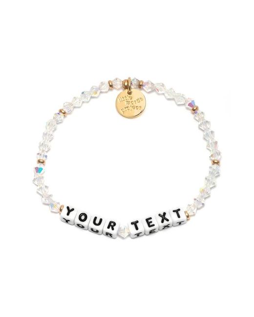 Little Words Project Crystal Custom Beaded Stretch Bracelet at