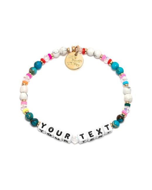 Little Words Project Joyful Custom Beaded Stretch Bracelet in at