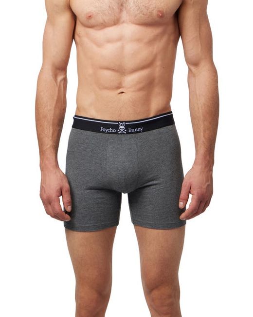 Psycho Bunny 2-Pack Stretch Cotton Modal Boxer Briefs in at Small