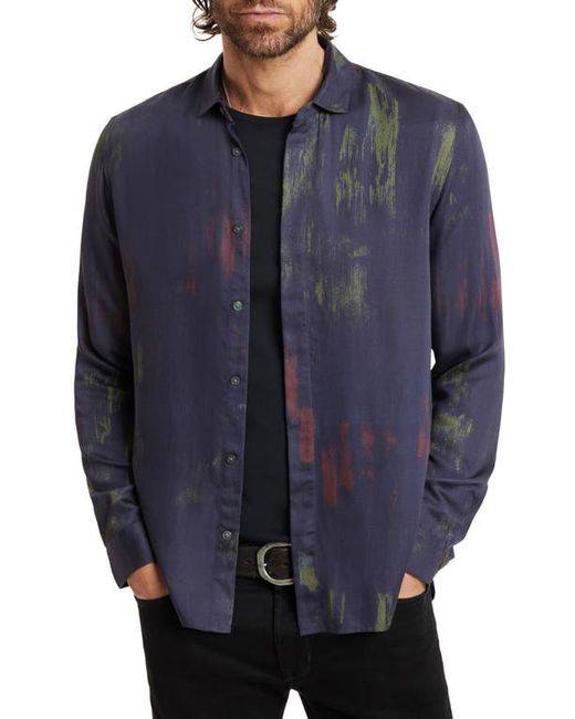 John Varvatos Rodney Solid Button-Up Shirt in at Small