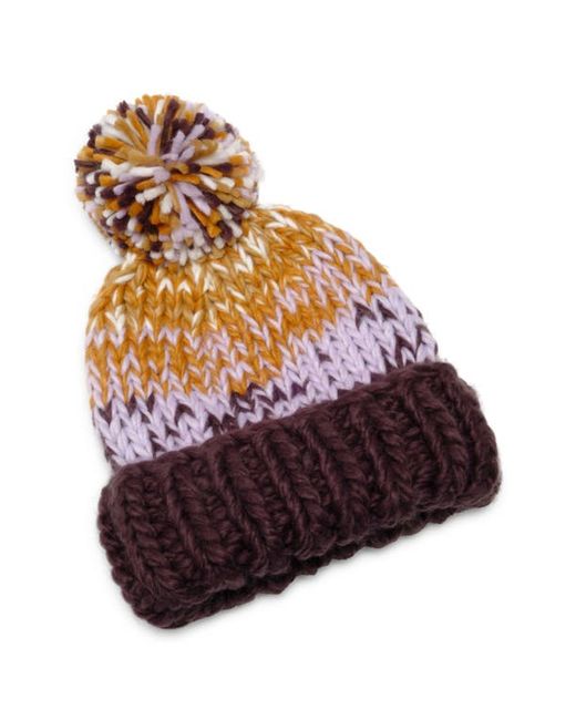 Free People Tide Stripe Pompom Beanie in at No