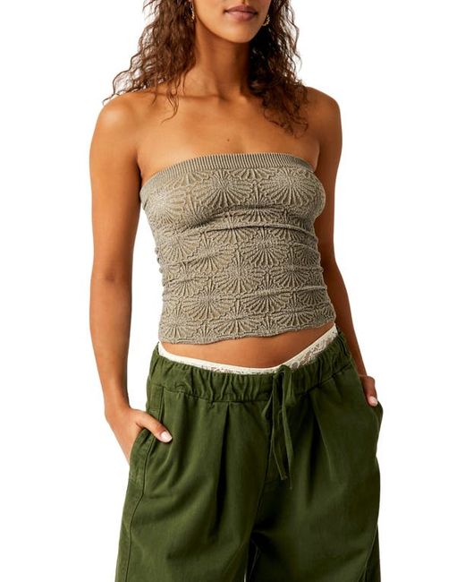 Free People Love Letter Jacquard Tube Top in at X-Small