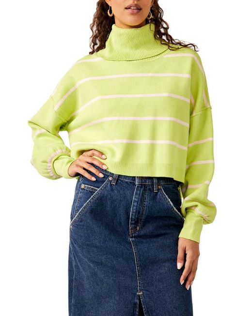 Free People Paulie Stripe Turtleneck Sweater in at X-Small