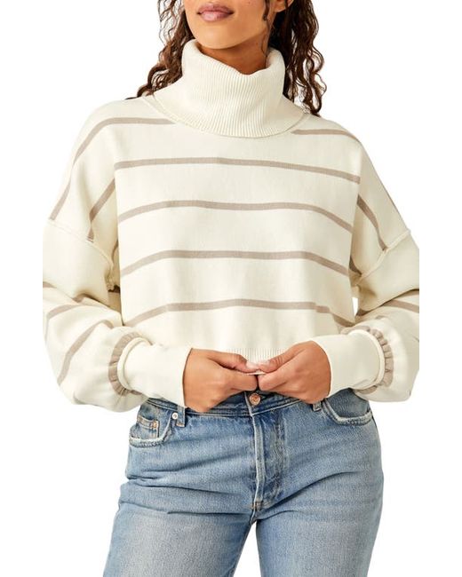 Free People Paulie Stripe Turtleneck Sweater in at X-Small