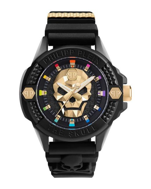 Philipp Plein The kull Silicone Strap Watch 44mm in at