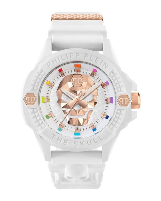 Philipp Plein The kull Silicone Strap Watch 44mm in at