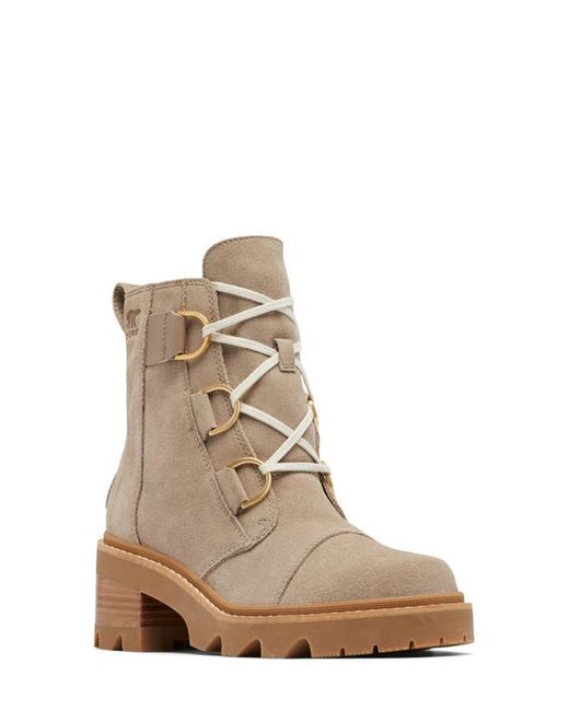 Sorel Joan Now Lace-Up Boot in Omega Taupe/Gum 2 at 5